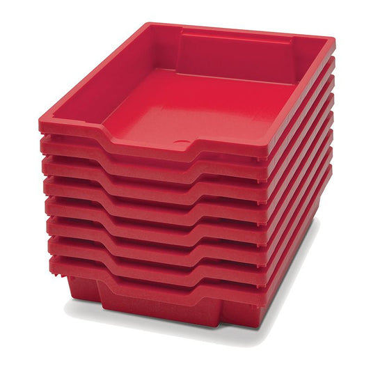 Flame Red, Heavy Duty School, Industrial & Utility Bins, Pack of 8