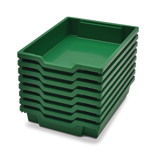 Grass Green, Heavy Duty School, Industrial & Utility Bins, Pack of 8