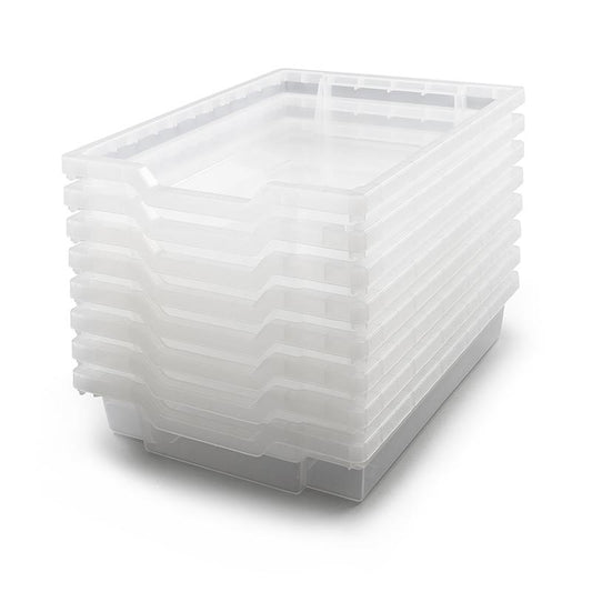 Translucent, Heavy Duty School, Industrial & Utility Bins, Pack 8