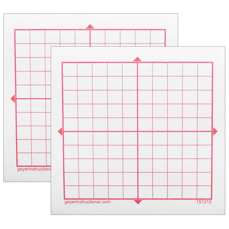 Graphing 3M Post-it Notes, 10 x 10 Square Grid, 4 Pads Per Pack, 2 Packs