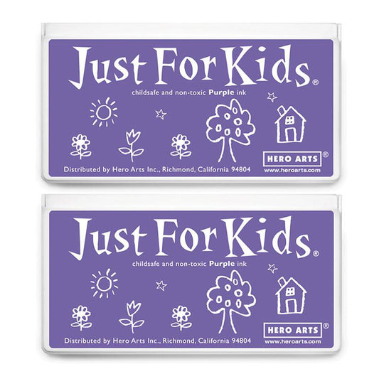 Jumbo Just for Kids Stamp Pad, Purple, Pack of 2