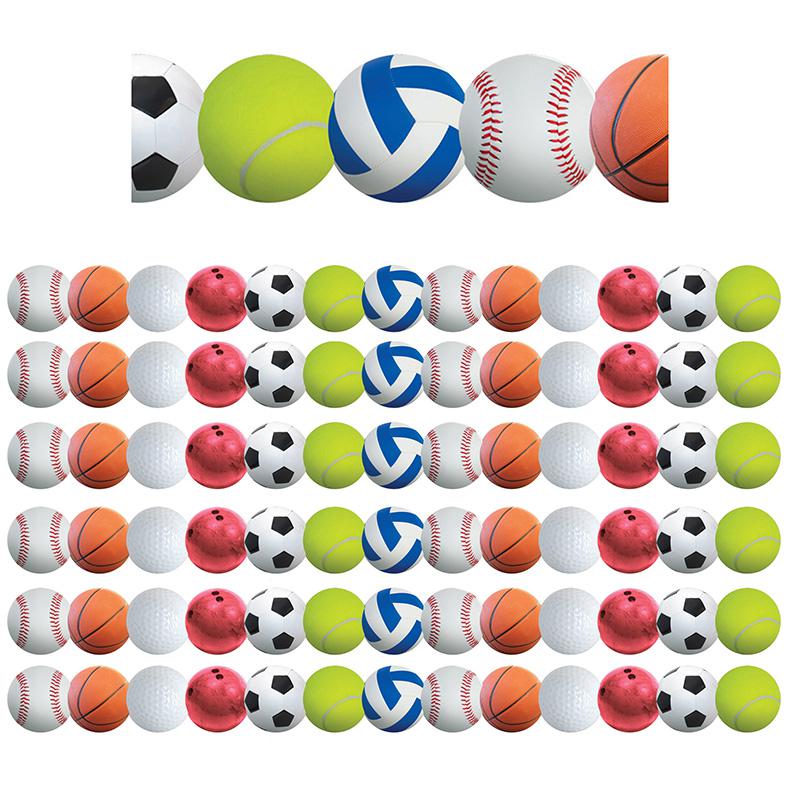 Sports Balls Border, 36 Feet Per Pack, 6 Packs