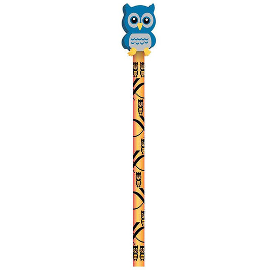 Pencil & Eraser Topper Write-Ons, Hoot Owl, Pack of 36