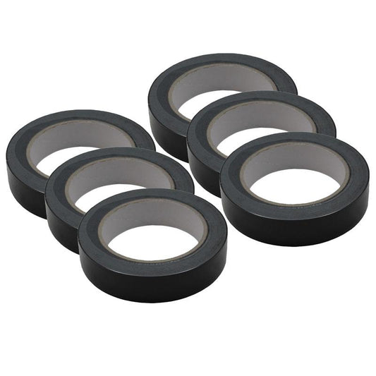 Floor Marking Tape, Black, 6 Rolls