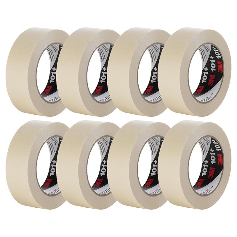 Masking Tape Roll, 1/2" x 60yds, Pack of 8