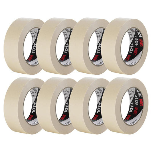 Masking Tape Roll, 1/2" x 60yds, Pack of 8