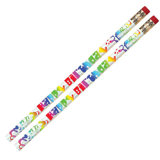 Happy Birthday Fiesta Pencils, 12 Per Pack, 12 Packs