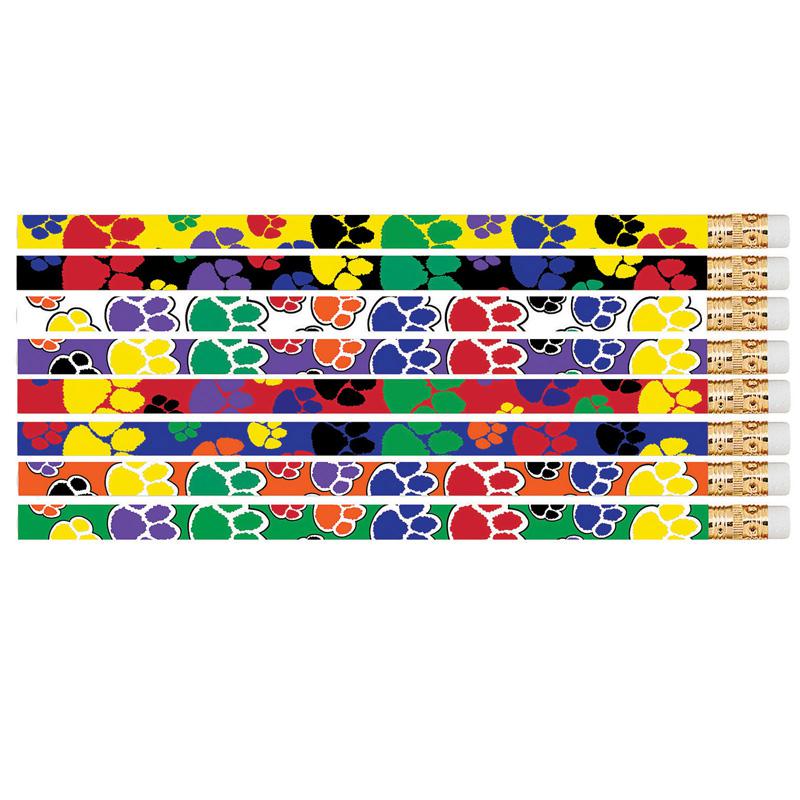 Paw Power Motivational Pencils, 12 Per Pack, 12 Packs