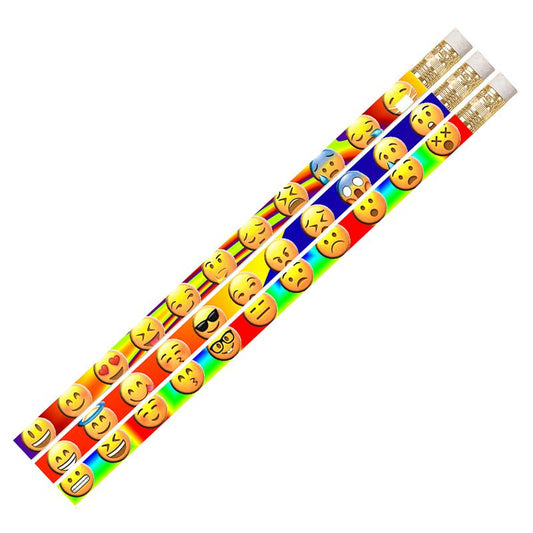 Emojis Motivational Pencil, 12 Per Pack, 12 Packs