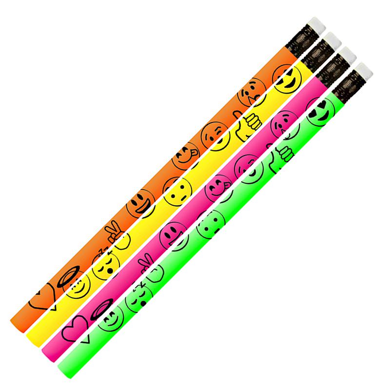 Everyday Emojis Pencil, 12 Per Pack, 12 Packs