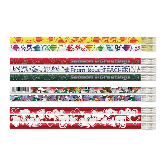 Teacher Seasonal Pencils Assortment, Pack of 144