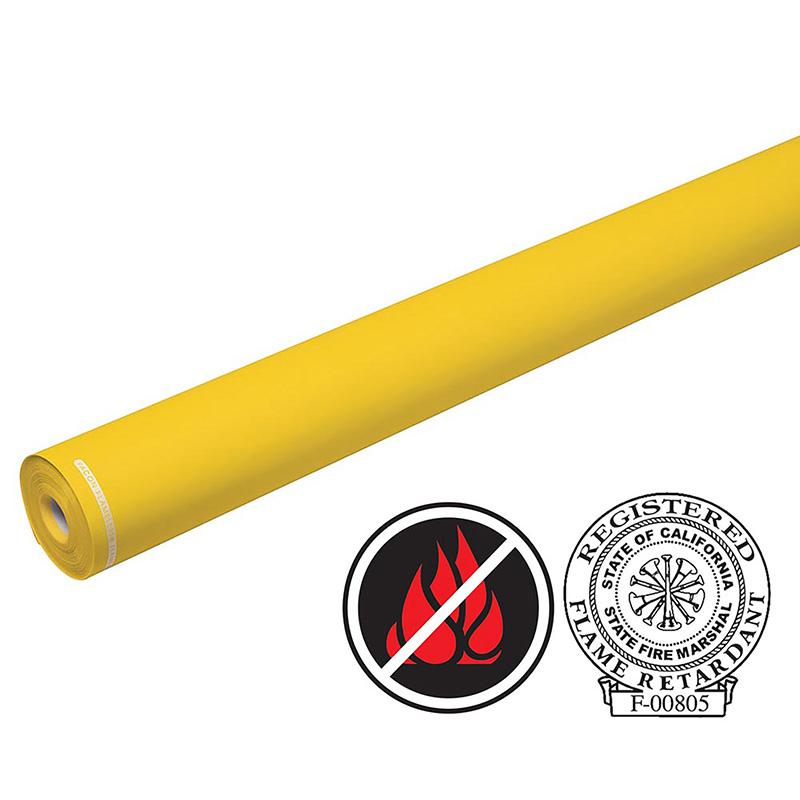 Flame Retardant Paper, Sunrise Yellow, 48" x 100', 1 Roll