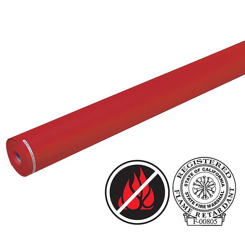 Flame Retardant Paper, Cherry Red, 48" x 100', 1 Roll