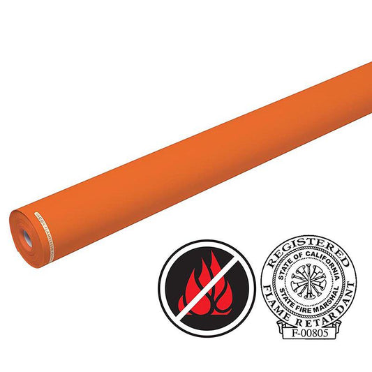 Flame Retardant Paper, Fiesta Orange, 48" x 100', 1 Roll