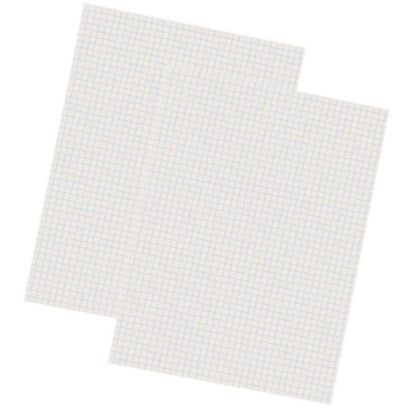 Grid Ruled Drawing Paper, 1/4" Quadrille Ruled, 500 Sheets Per Pack, 2 Packs