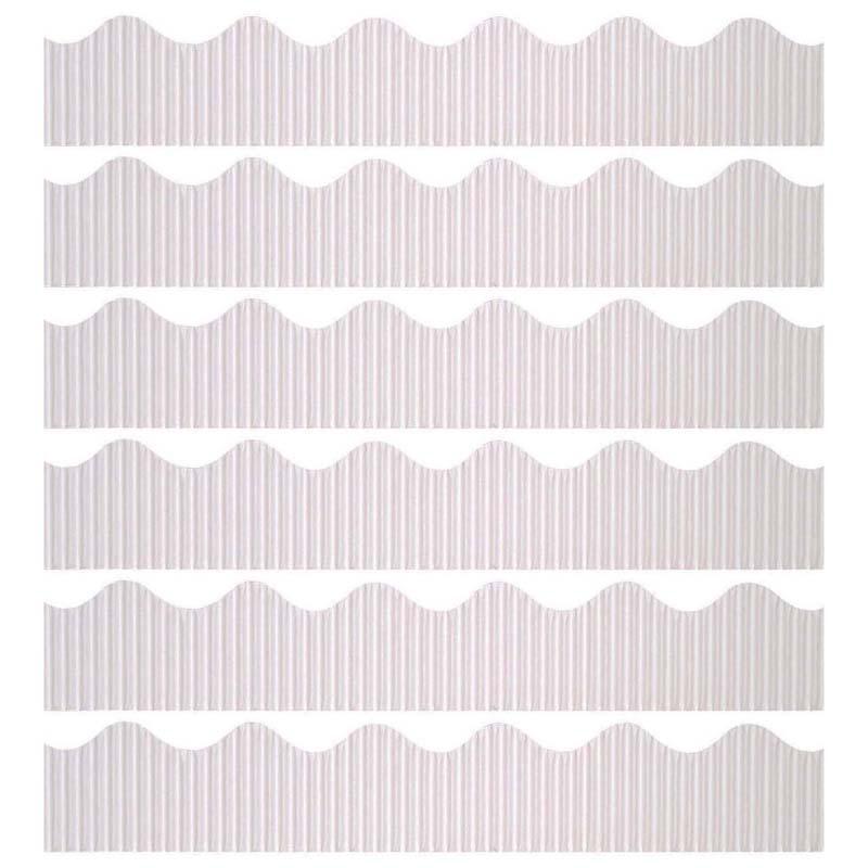 Decorative Border, White, 2-1/4" x 50', 6 Rolls