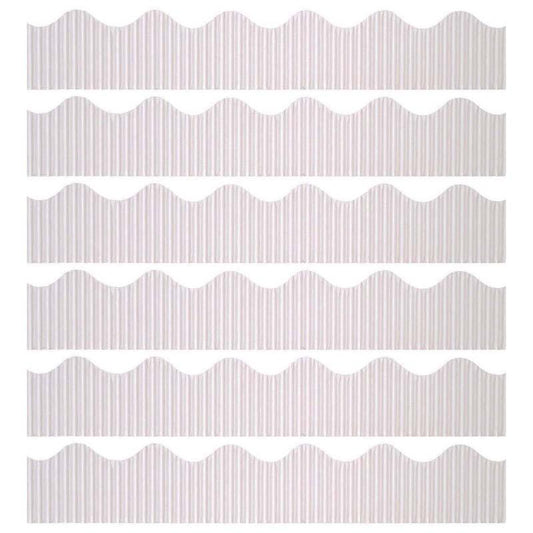 Decorative Border, White, 2-1/4" x 50', 6 Rolls