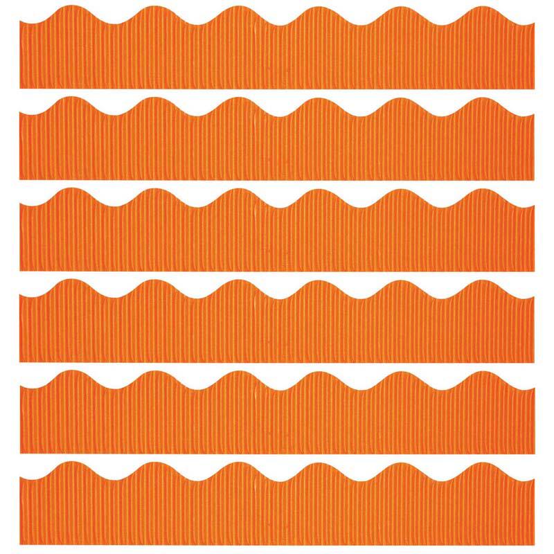 Decorative Border, Orange, 2-1/4" x 50', 6 Rolls