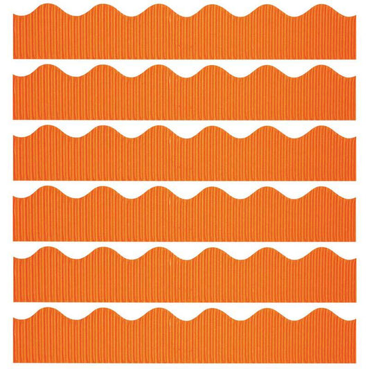 Decorative Border, Orange, 2-1/4" x 50', 6 Rolls