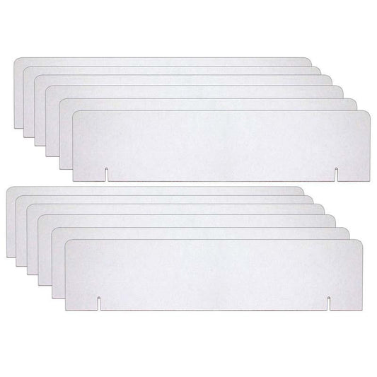 Presentation Board Headers, White, 36" x 9.5", Pack of 12 Boards