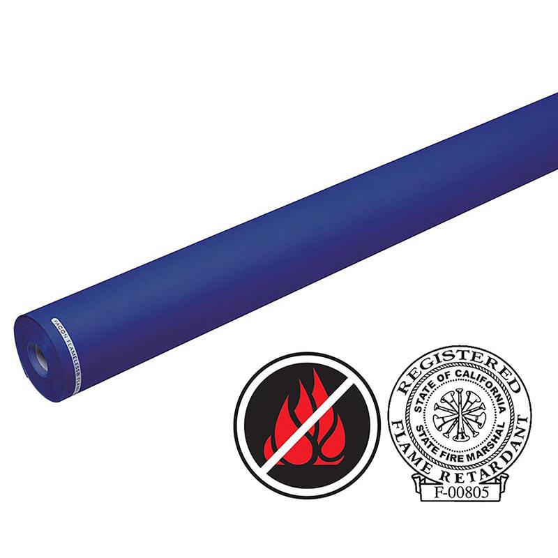 Flame Retardant Paper, Sapphire Blue, 48" x 100', 1 Roll