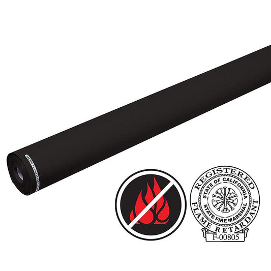 Flame Retardant Paper, Raven Black, 48" x 100', 1 Roll