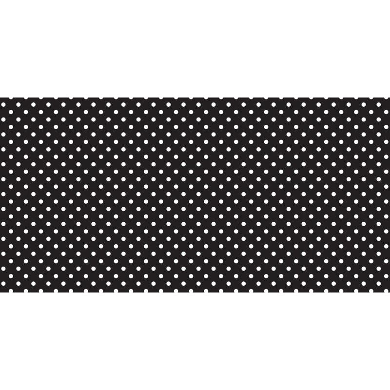 FADELESS 48X50 CLASSIC DOTS BLACK AND WHITE DESIGN ROLL