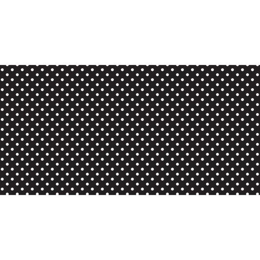 FADELESS 48X50 CLASSIC DOTS BLACK AND WHITE DESIGN ROLL