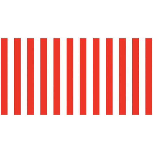 FADELESS 48X50 RED & WHT CLASSIC STRIPES DESIGN ROLL