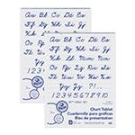 Chart Tablet, Cursive Cover, 1" Ruled, 24" x 32", 25 Sheets, 2 Tablets