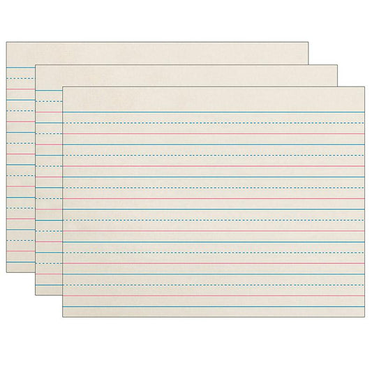 Newsprint Handwriting Paper, Dotted Midline, Grade K 500 Sheets Per Pack 3 Packs