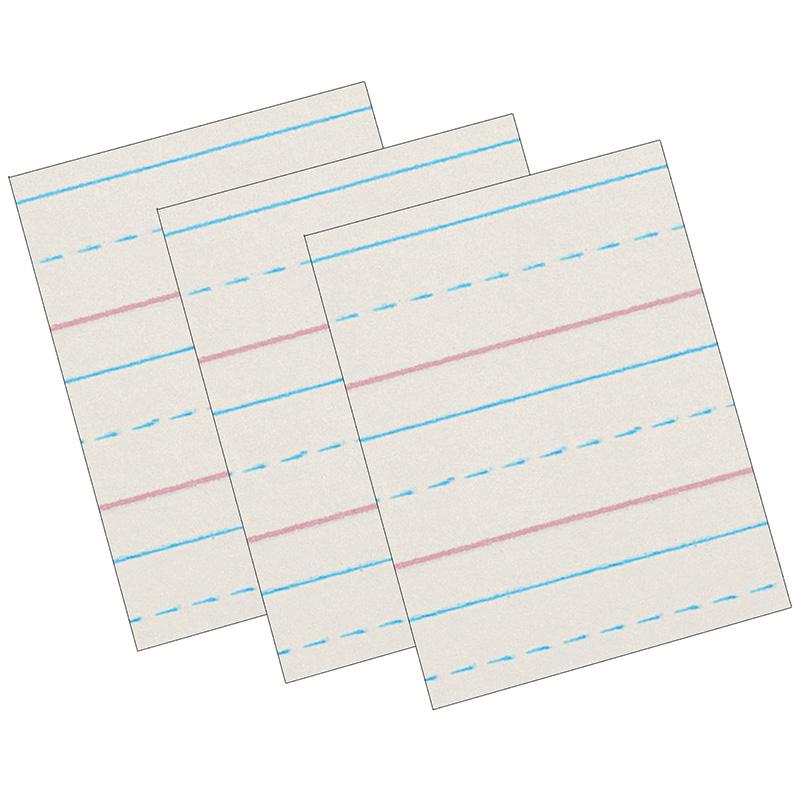 Newsprint Handwriting Paper, Dotted Midline Grade 2, 500 Sheets Per Pack 3 Packs