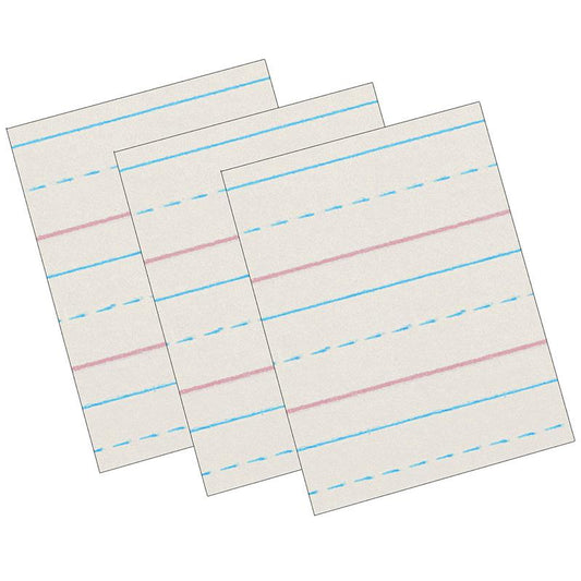 Newsprint Handwriting Paper, Dotted Midline Grade 2, 500 Sheets Per Pack 3 Packs