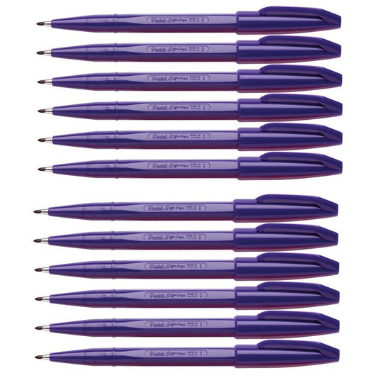 Sign Pen, Violet, Pack of 12