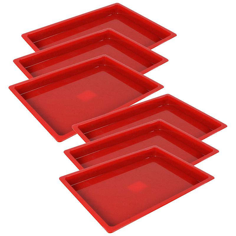 Medium Creativitray, Red, Pack of 6