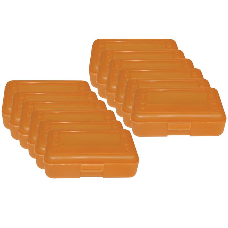 Pencil Box, Tangerine, Pack of 12