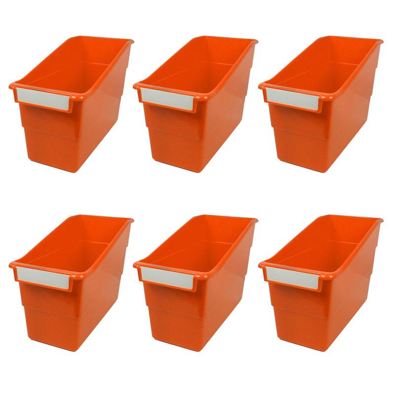 Tattle Shelf File, Orange, Pack of 6