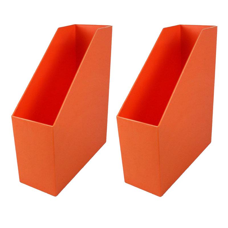 Magazine File, Orange, Pack of 2