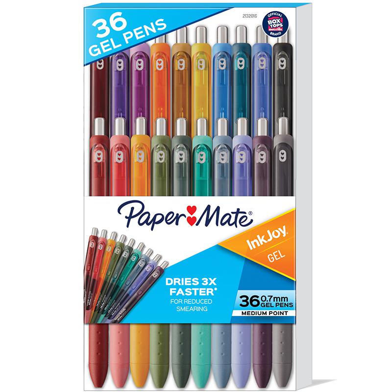 InkJoy Gel Pens, Medium Point (0.7 mm), Assorted, 36 Count