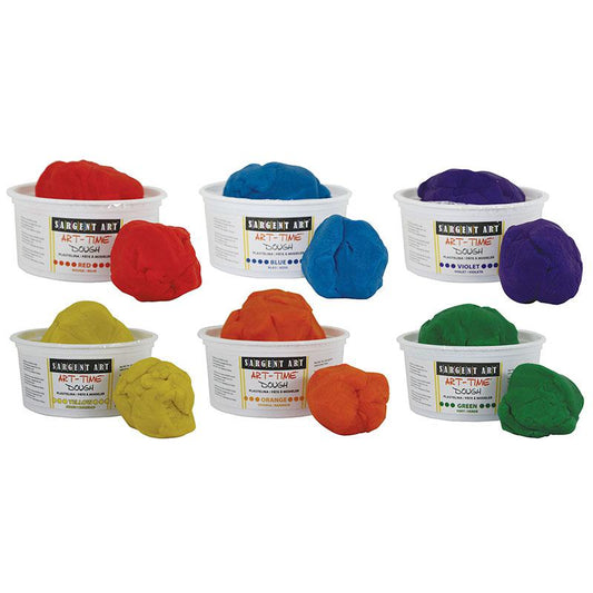 ArtTime Dough 1 Pound Assortment, 6 Count