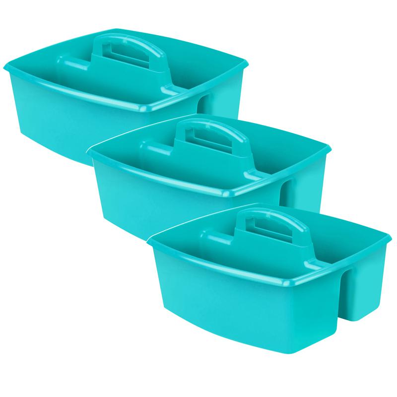 Large Caddy, Teal, Pack of 3