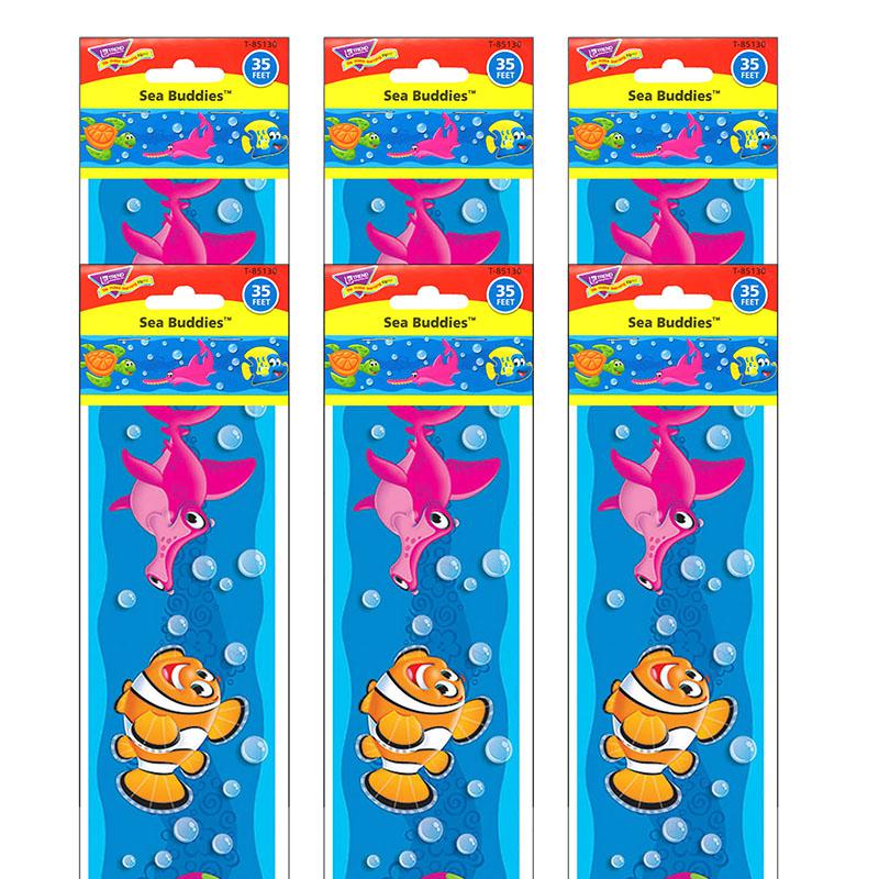 Sea Buddies Bolder Borders, 35.75' Per Pack, 6 Packs