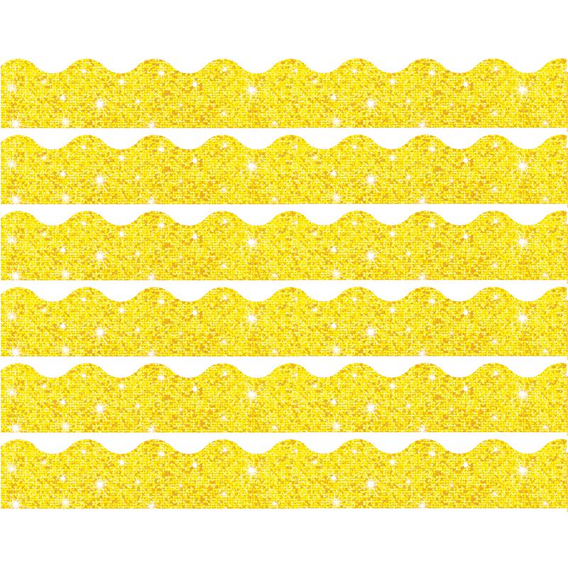 Yellow Sparkle Terrific Trimmers, 32.5 Feet Per Pack, 6 Packs