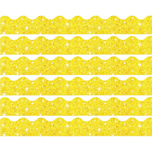 Yellow Sparkle Terrific Trimmers, 32.5 Feet Per Pack, 6 Packs