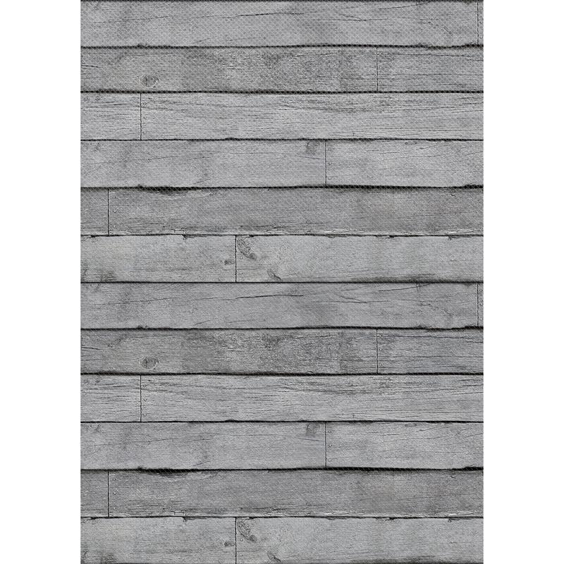 Better Than Paper Bulletin Board Roll, 4' x 12', Gray Wood Design, 4 Rolls