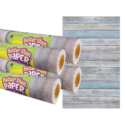 Beachwood Better Than Paper Bulletin Board Roll, 4' x 12', Pack of 4