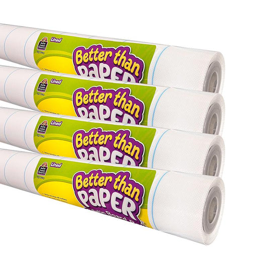 Better Than Paper Bulletin Board Roll, Lined, 4-Pack