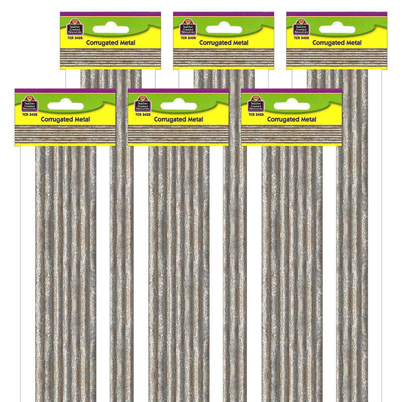 Home Sweet Classroom Corrugated Metal Border Trim, 35 Feet Per Pack, 6 Packs