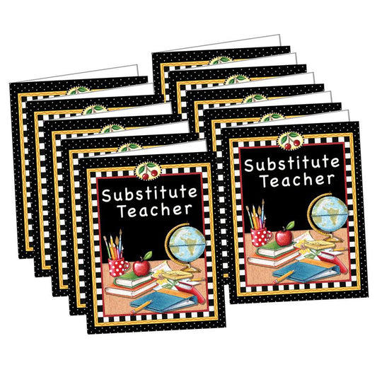 Mary Engelbreit Substitute Teacher Pocket Folder, Pack of 10