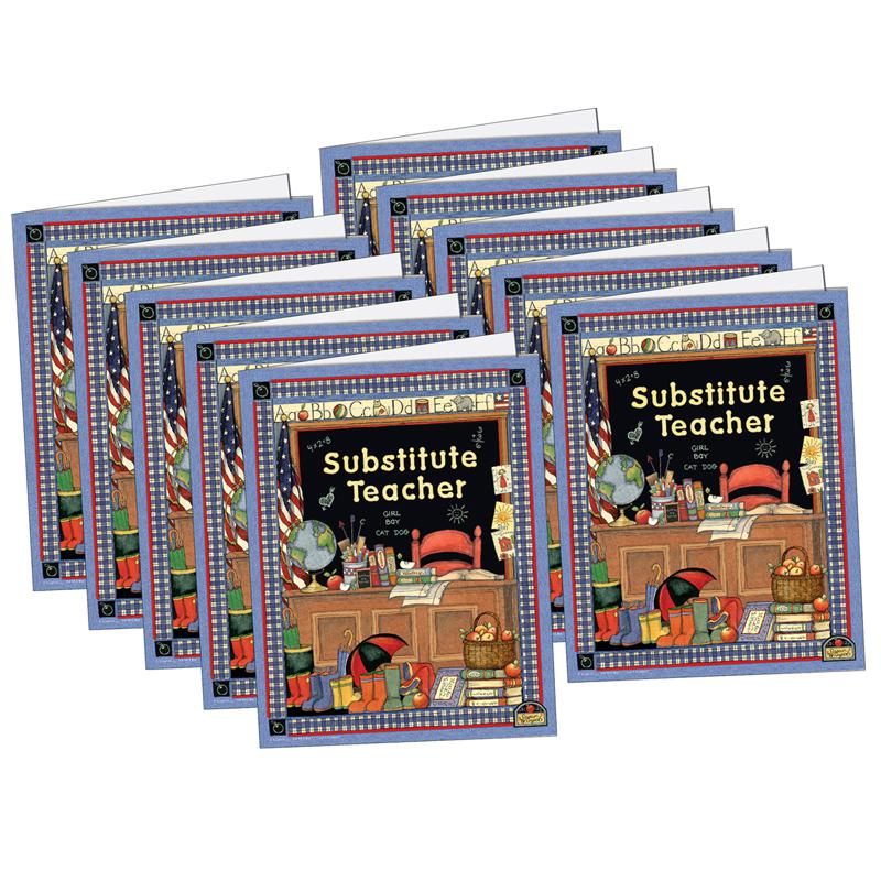 Susan Winget Substitute Teacher Pocket Folder, Pack of 10